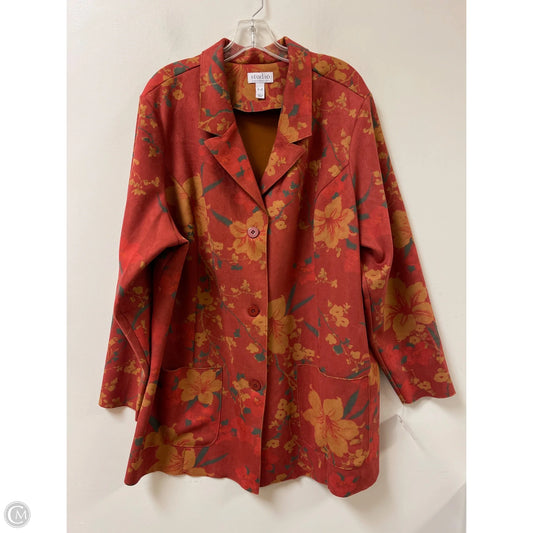 Coat Other By Studio In Red, Size: 3x