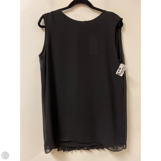 Top Sleeveless By Uniqlo In Black, Size: L