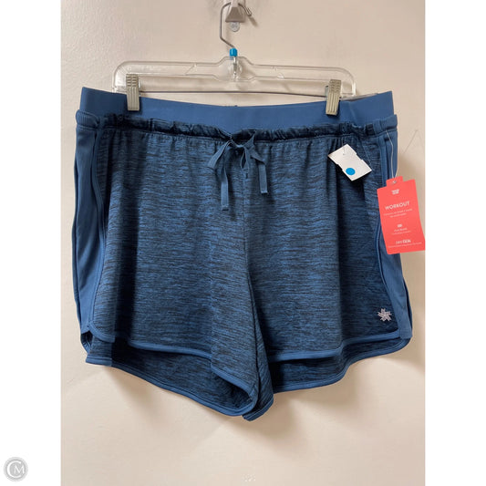 Athletic Shorts By Tek Gear In Blue, Size: 1x