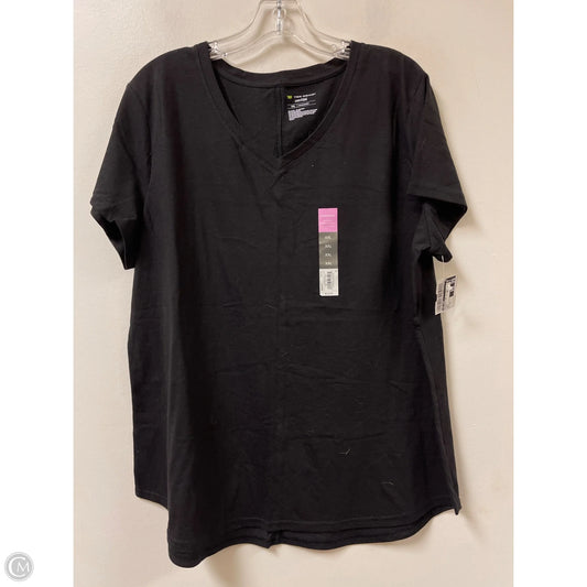 Athletic Top Short Sleeve By Tek Gear In Black, Size: 1x