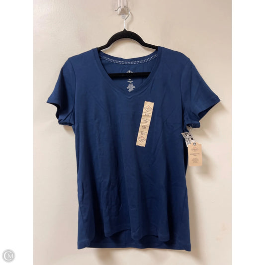 Top Short Sleeve By St Johns Bay In Navy, Size: 1x