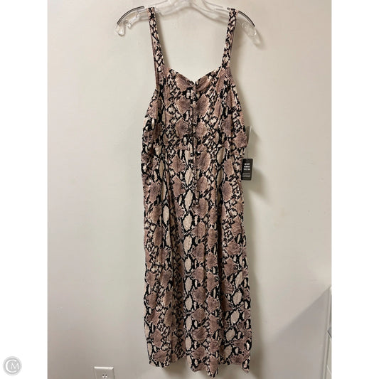 Dress Casual Maxi By Express In Snakeskin Print, Size: L