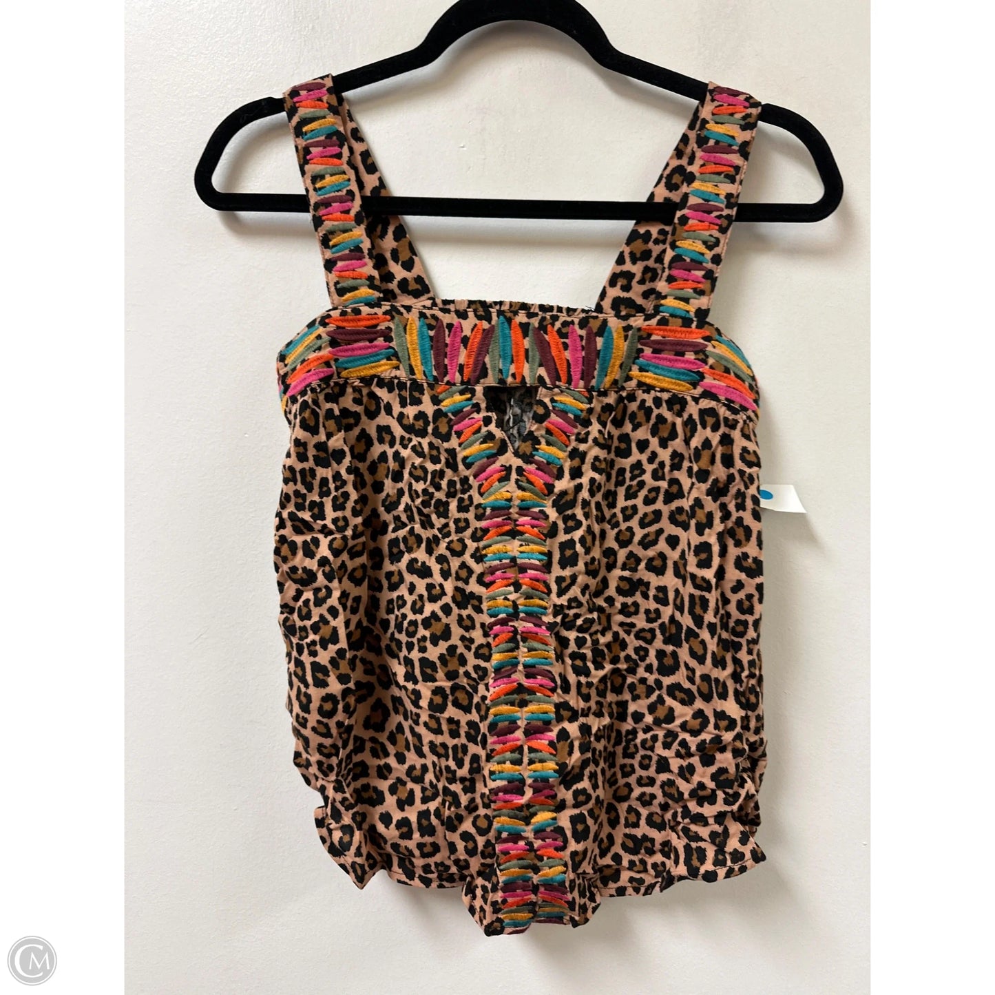 Top Sleeveless By Thml In Animal Print, Size: Xs