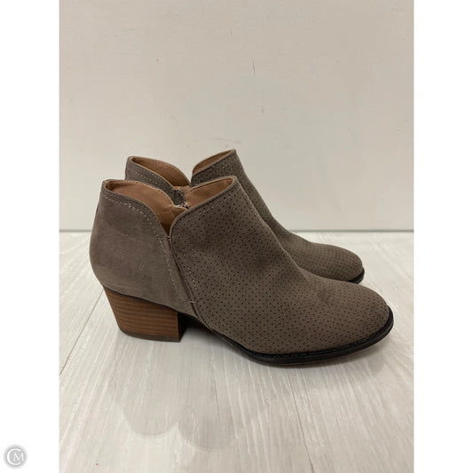 Boots Ankle Flats By Life Stride In Taupe, Size: 8.5