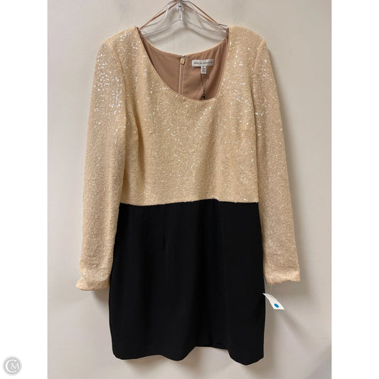 Dress Casual Midi By Dress The Population In Black & Cream, Size: Xl