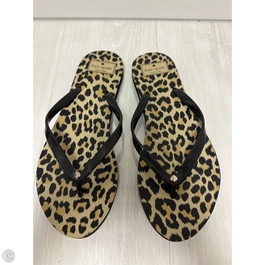 Sandals Designer By Kate Spade In Animal Print, Size: 9