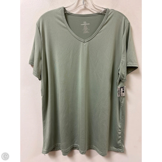 Athletic Top Short Sleeve By Clothes Mentor In Green, Size: 2x