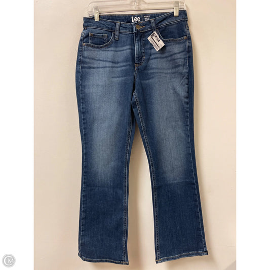 Jeans Boot Cut By Lee In Blue Denim, Size: 6p