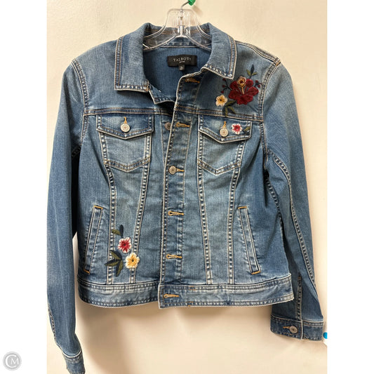 Jacket Denim By Talbots In Blue Denim, Size: Sp