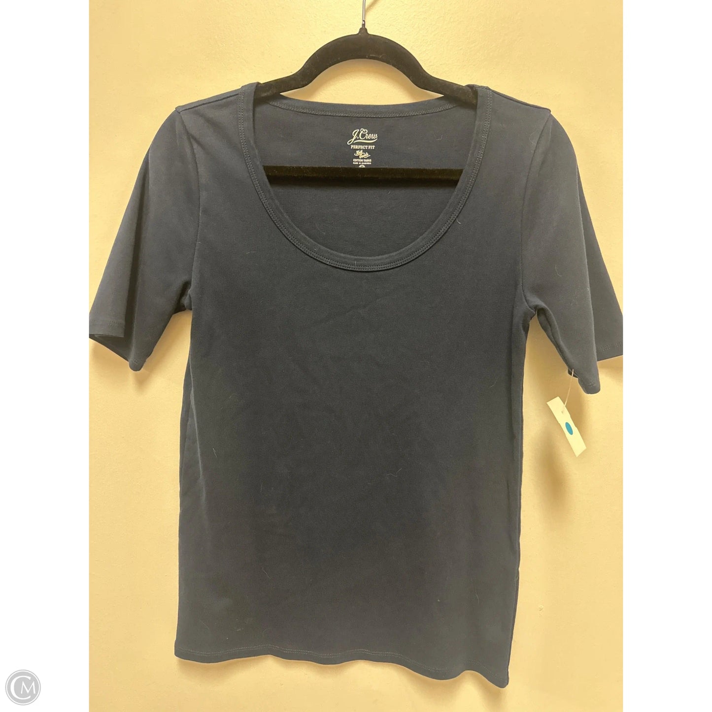 Top Short Sleeve By J. Crew In Navy, Size: M