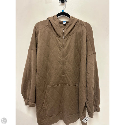 Sweatshirt Hoodie By Old Navy In Brown, Size: 3x