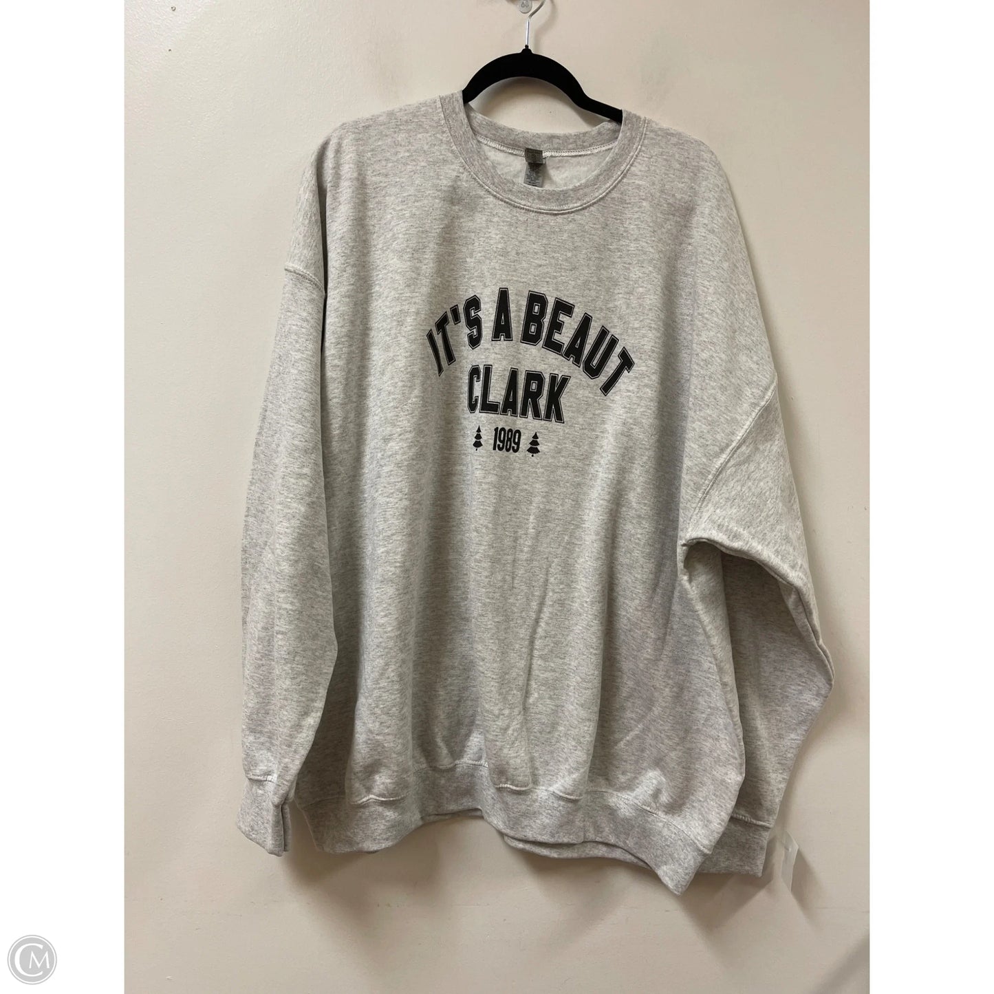Sweatshirt Crewneck By Gildan In Grey, Size: 3x