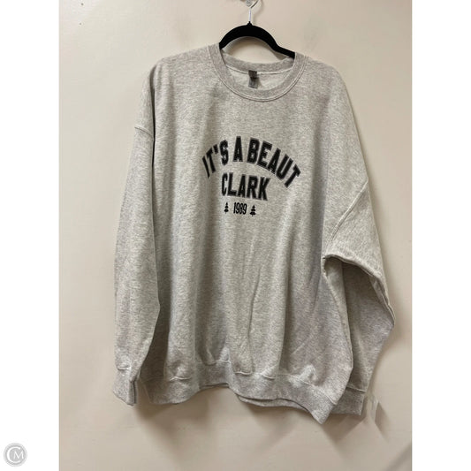 Sweatshirt Crewneck By Gildan In Grey, Size: 3x