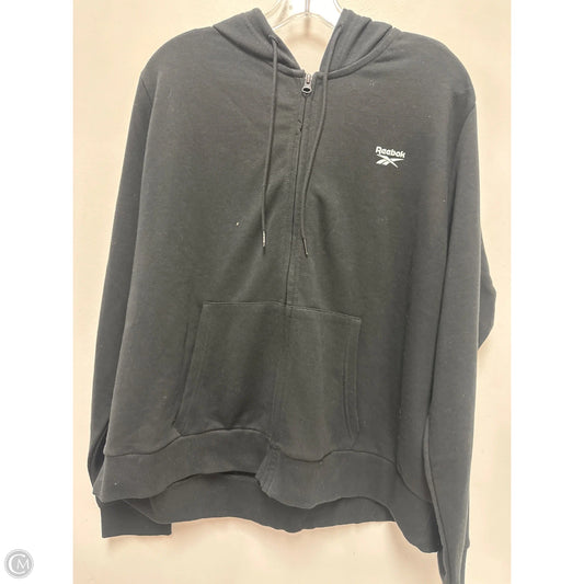 Athletic Jacket By Reebok In Black, Size: 3x
