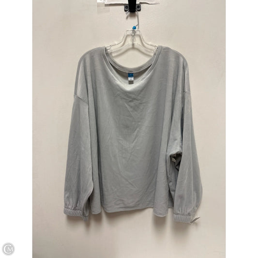 Sweatshirt Crewneck By Old Navy In Grey, Size: 4x