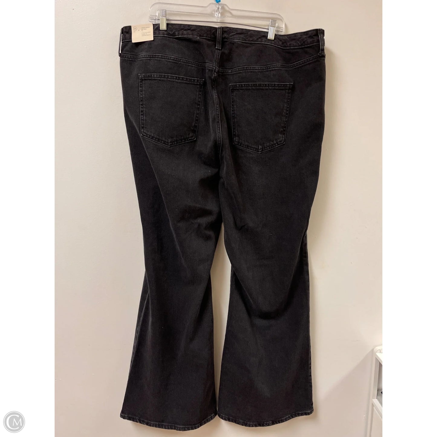 Jeans Flared By Universal Thread In Black Denim, Size: 22