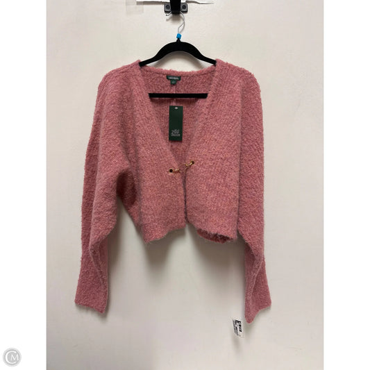 Sweater Cardigan By Wild Fable In Pink, Size: L