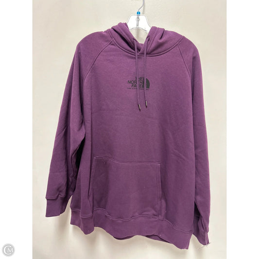 Athletic Sweatshirt Hoodie By The North Face In Purple, Size: 2x
