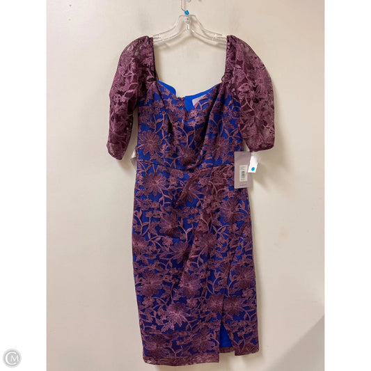 Dress Party Midi By Js Collections In Blue & Purple, Size: M