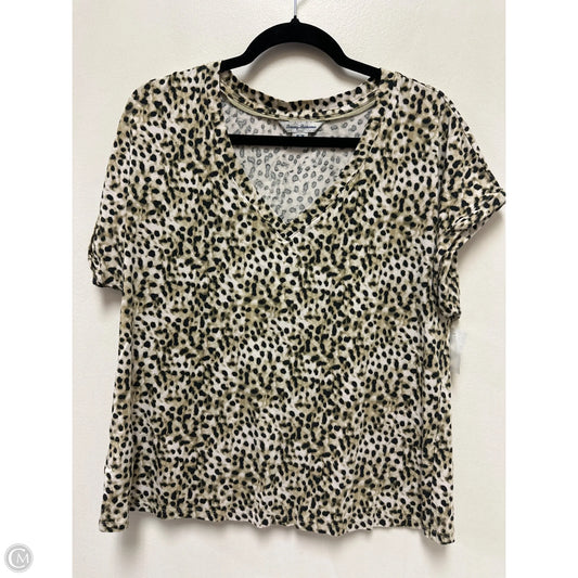 Top Short Sleeve By Tommy Bahama In Black & Green, Size: M
