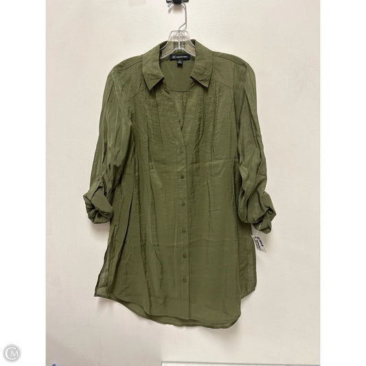 Blouse Long Sleeve By Inc In Green, Size: S