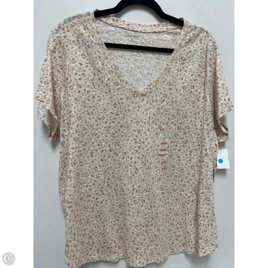 Top Short Sleeve By Old Navy In Cream, Size: 1x