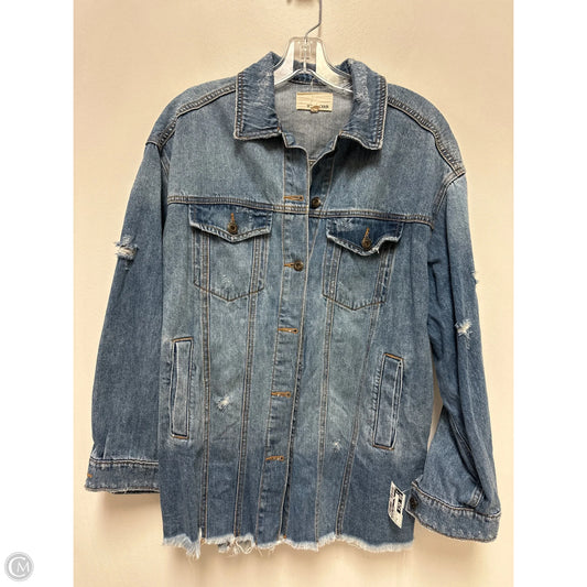 Jacket Denim By Sneak Peek In Blue Denim, Size: S