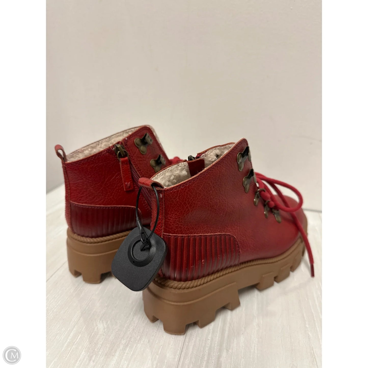 Boots Combat By Kelsi Dagger In Red, Size: 7