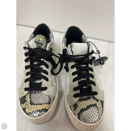 Shoes Sneakers By P448 In Snakeskin Print, Size: 6.5
