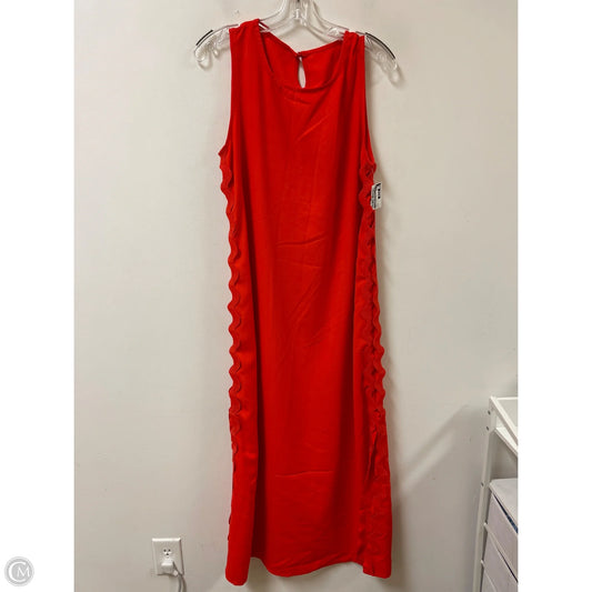 Dress Casual Maxi By Clothes Mentor In Orange, Size: L