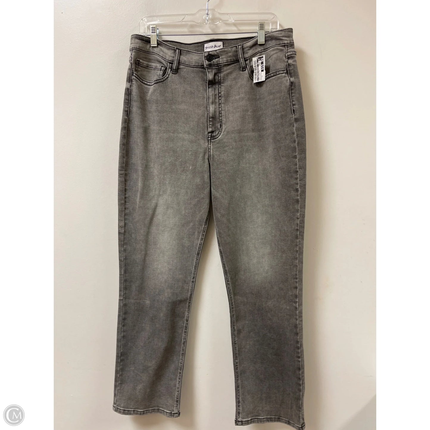 Jeans Straight By Clothes Mentor In Grey Denim, Size: 14