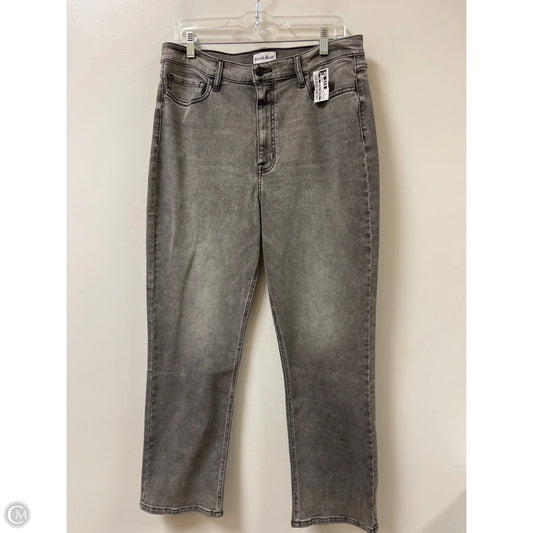 Jeans Straight By Clothes Mentor In Grey Denim, Size: 14
