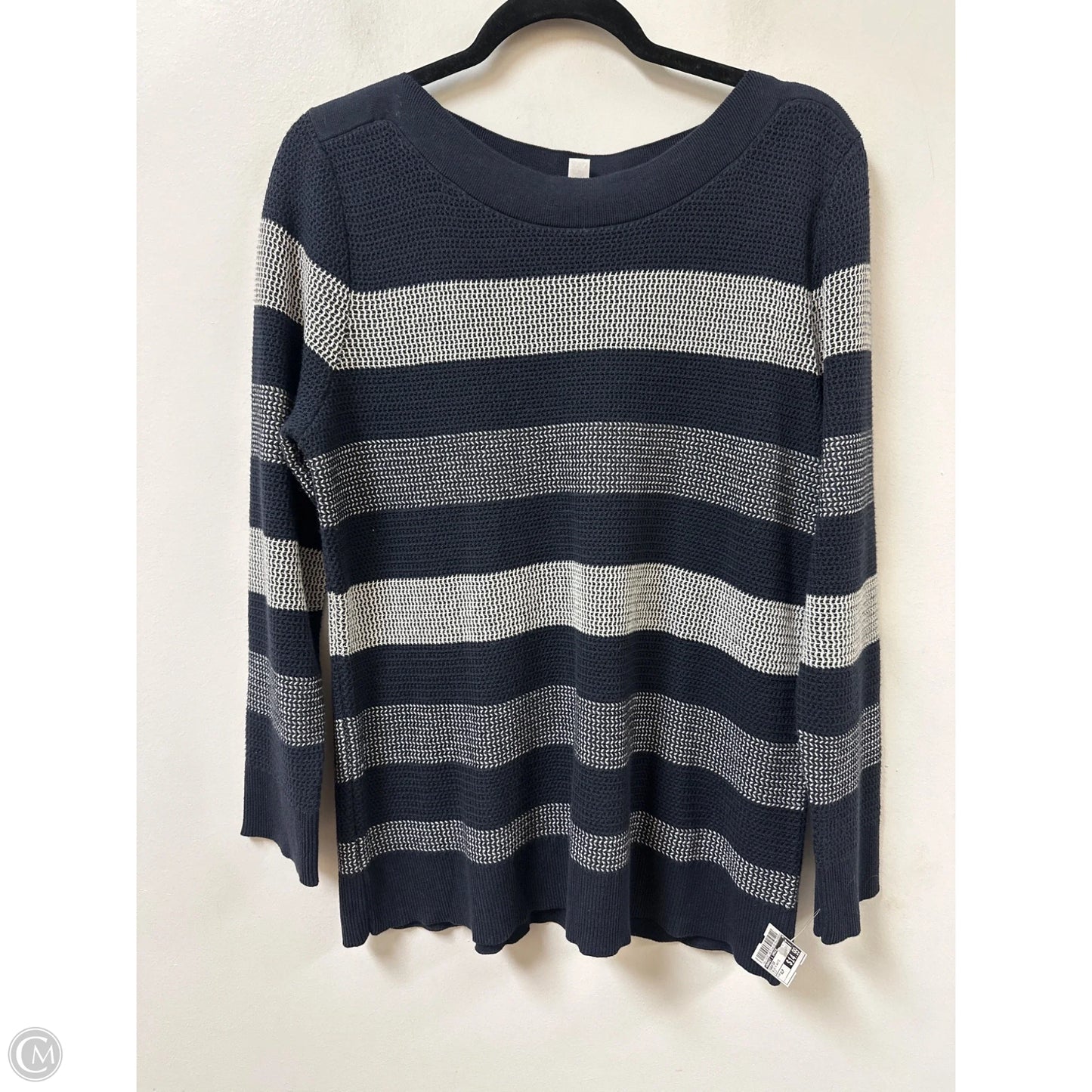 Sweater By Market & Spruce In Blue & White, Size: Xlp