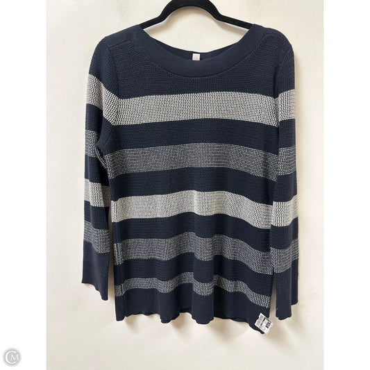 Sweater By Market & Spruce In Blue & White, Size: Xlp