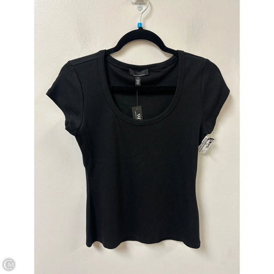 Top Short Sleeve By White House Black Market In Black, Size: S