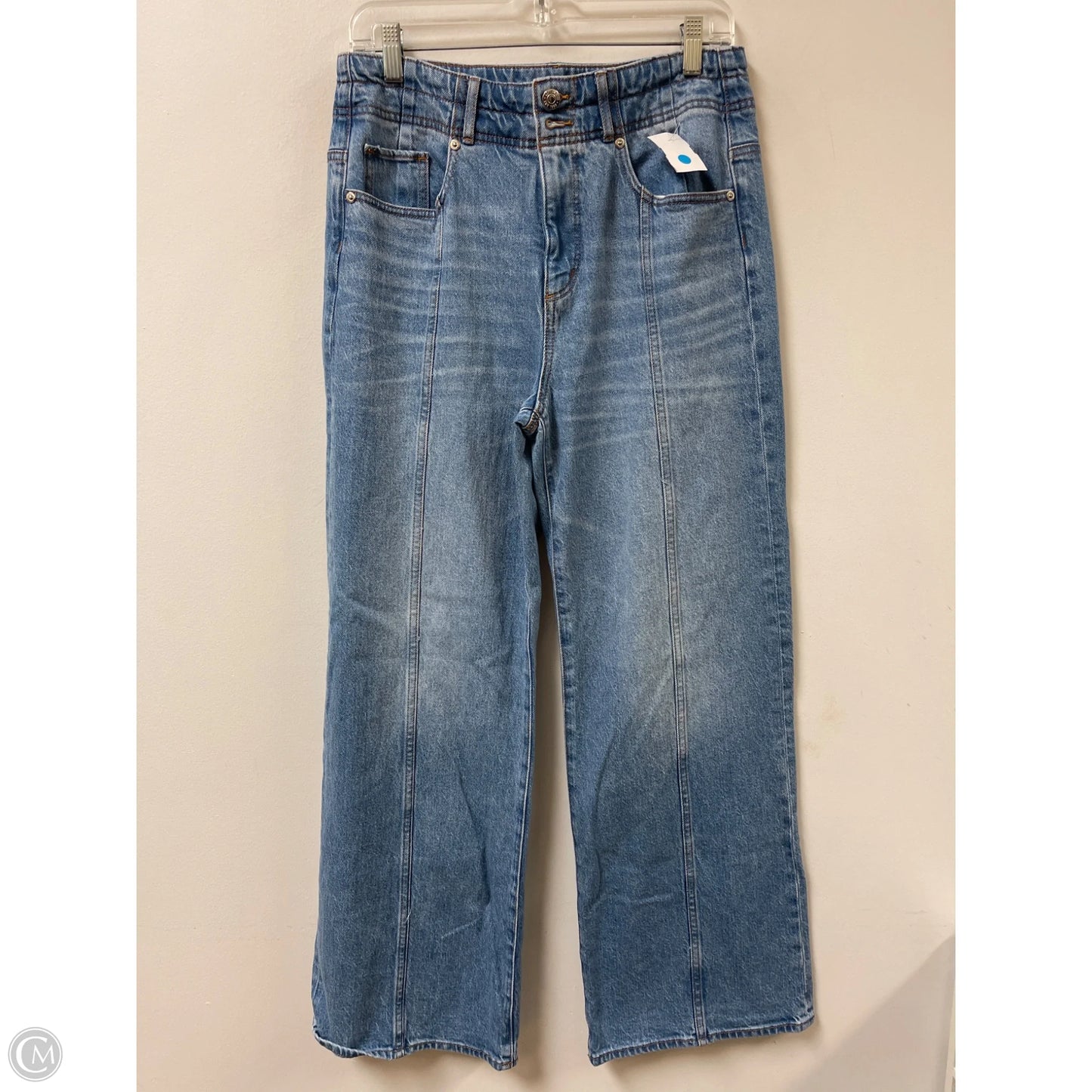 Jeans Wide Leg By Loft In Blue Denim, Size: 8