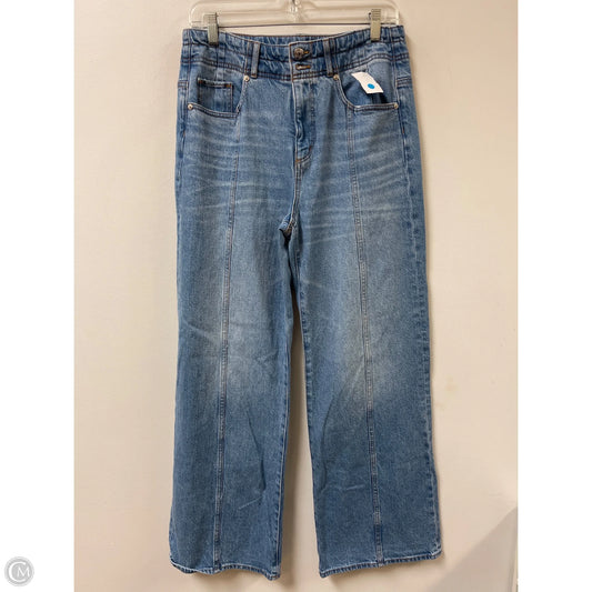 Jeans Wide Leg By Loft In Blue Denim, Size: 8