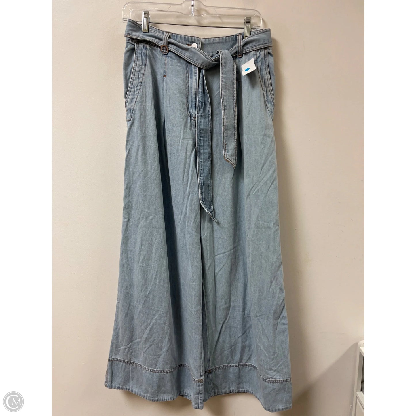 Pants Wide Leg By Loft In Blue Denim, Size: 8