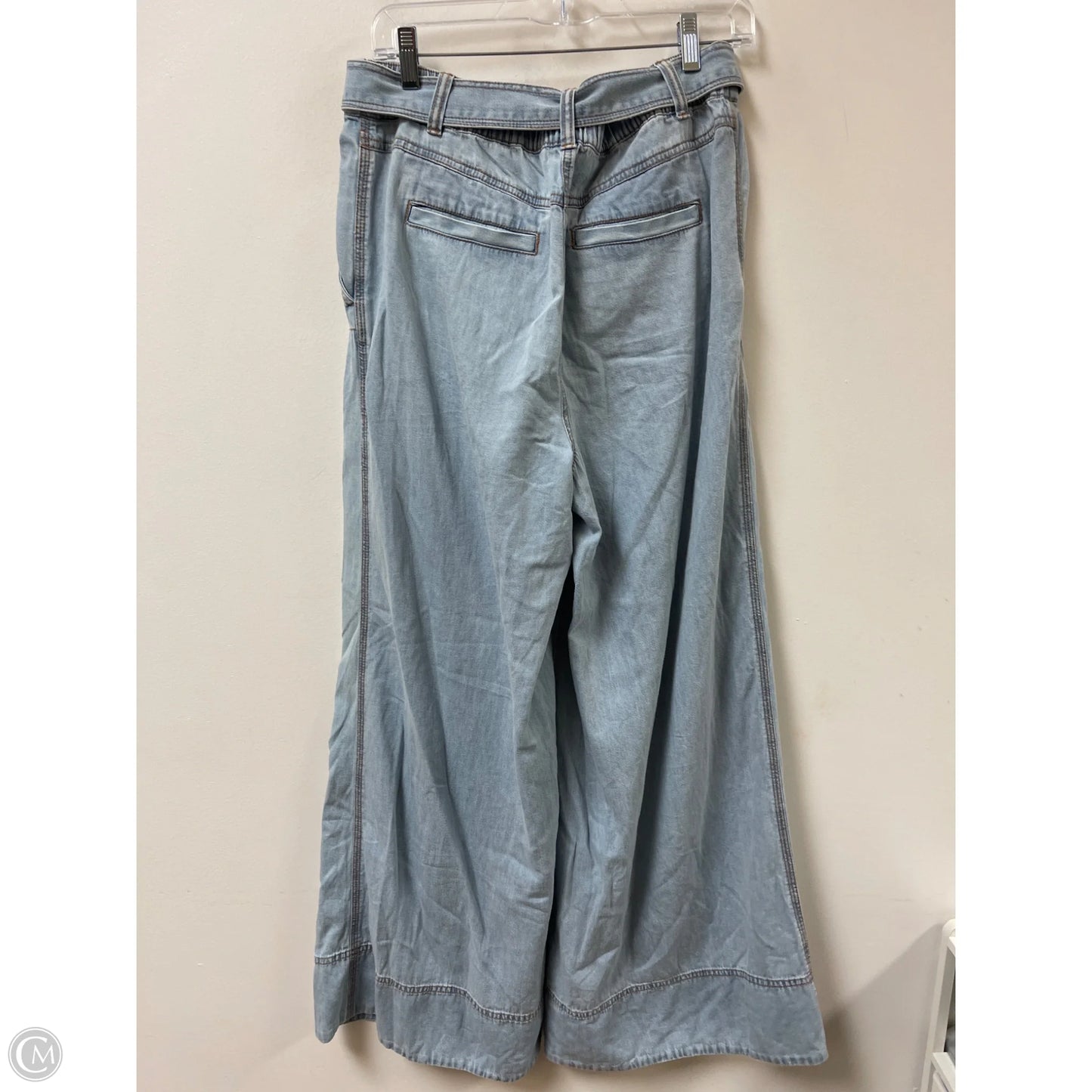 Pants Wide Leg By Loft In Blue Denim, Size: 8