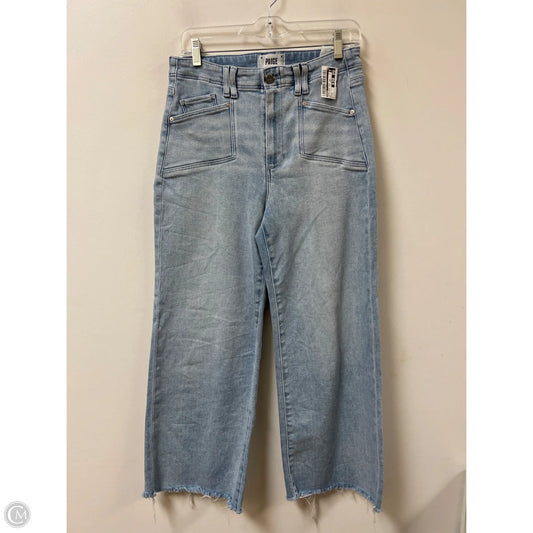 Jeans Boot Cut By Paige In Blue Denim, Size: 8