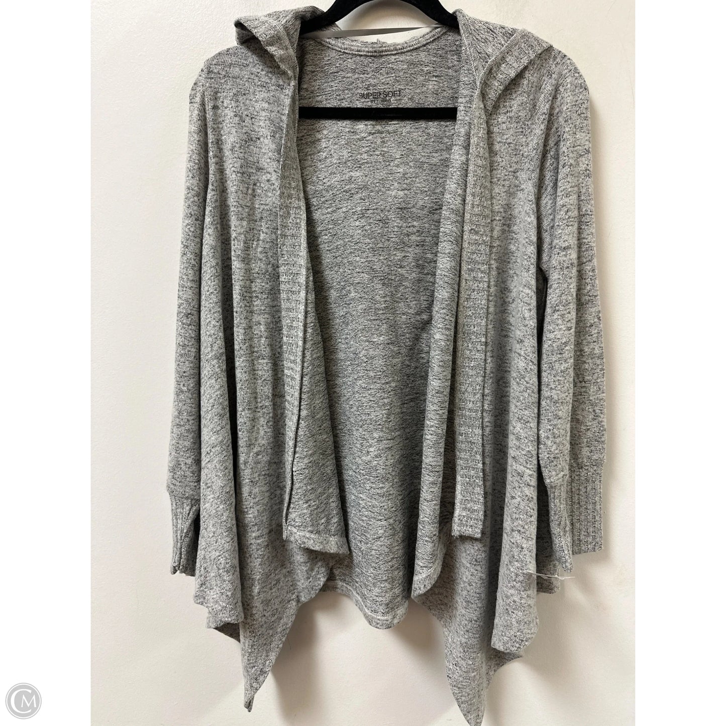 Sweater Cardigan By Torrid In Grey, Size: L