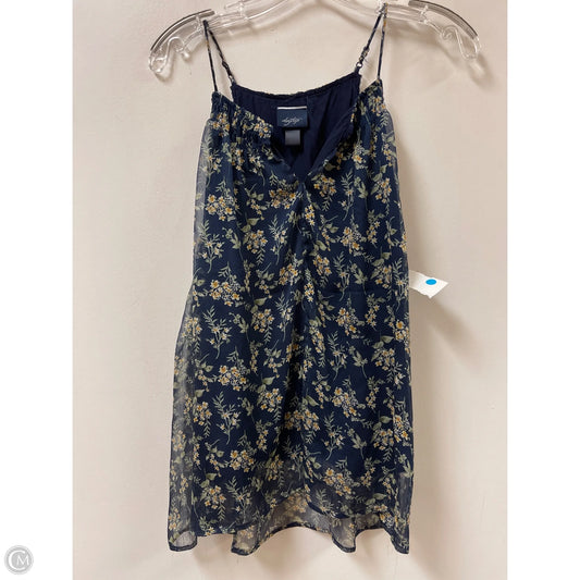 Top Sleeveless By Daytrip In Blue & Yellow, Size: L