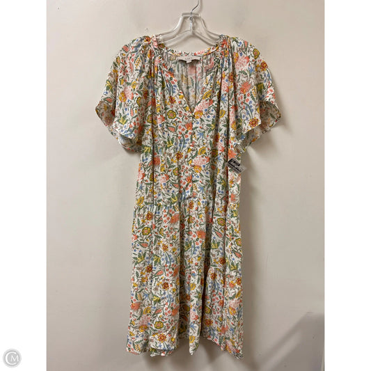 Dress Casual Short By Loft In Floral Print, Size: 1x