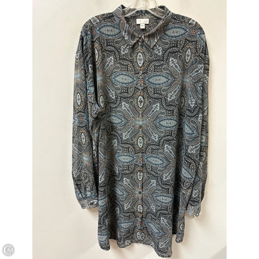 Tunic Long Sleeve By J. Jill In Blue, Size: Xl