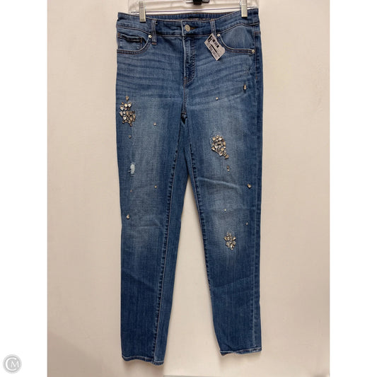 Jeans Skinny By Chicos In Blue Denim, Size: 4