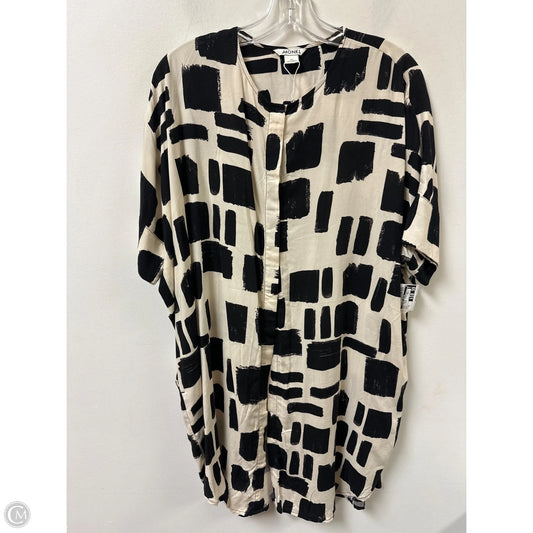 Dress Casual Short By Clothes Mentor In Black & Cream, Size: Xs