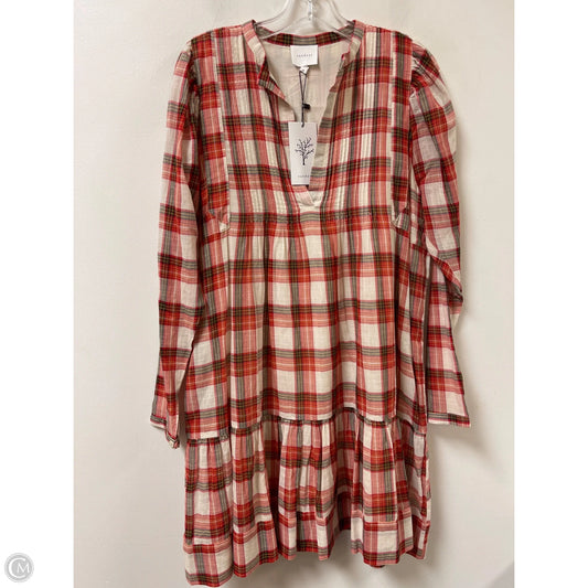 Dress Casual Short By Clothes Mentor In Red & White, Size: M