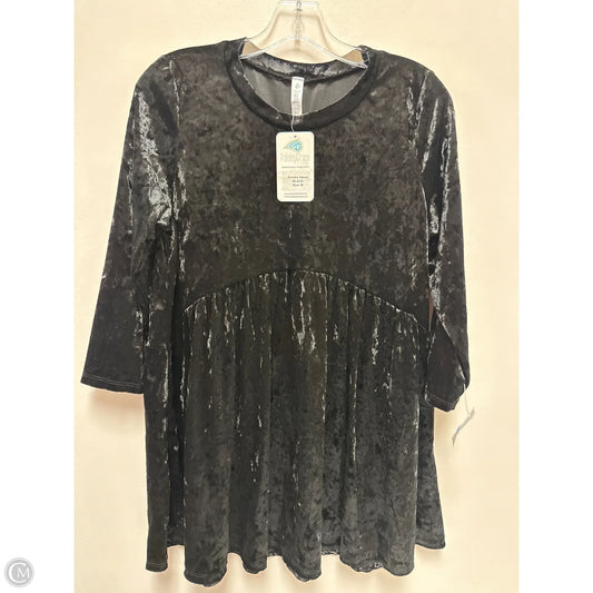 Tunic Long Sleeve By Paisley Grace In Black, Size: M