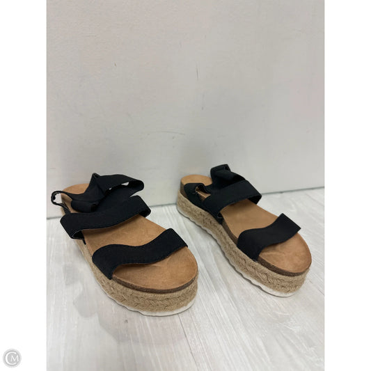 Sandals Flats By Nature Breeze In Black, Size: 5.5
