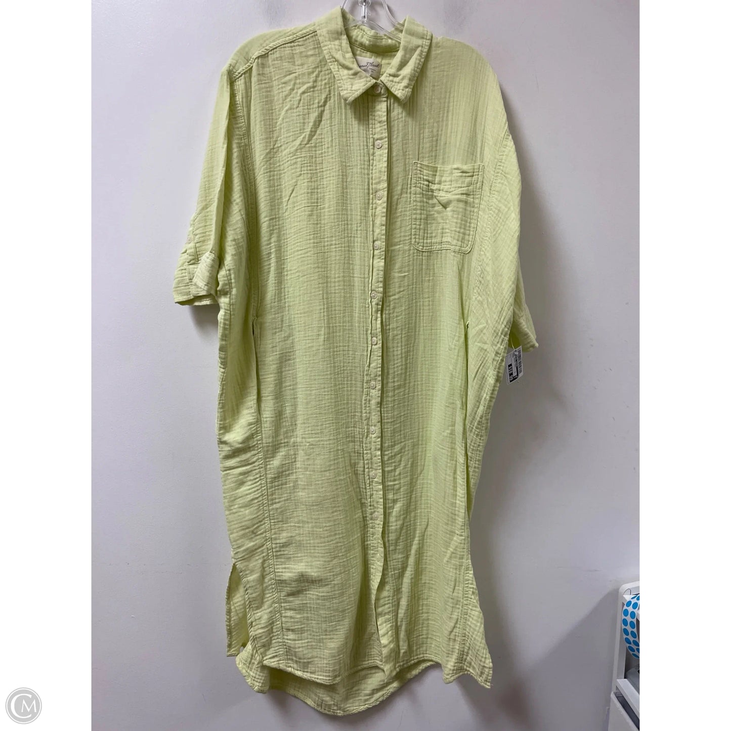 Dress Casual Midi By Universal Thread In Yellow, Size: L